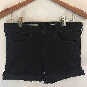 Anthropologie Black Denim Jean Shorts. Size 26